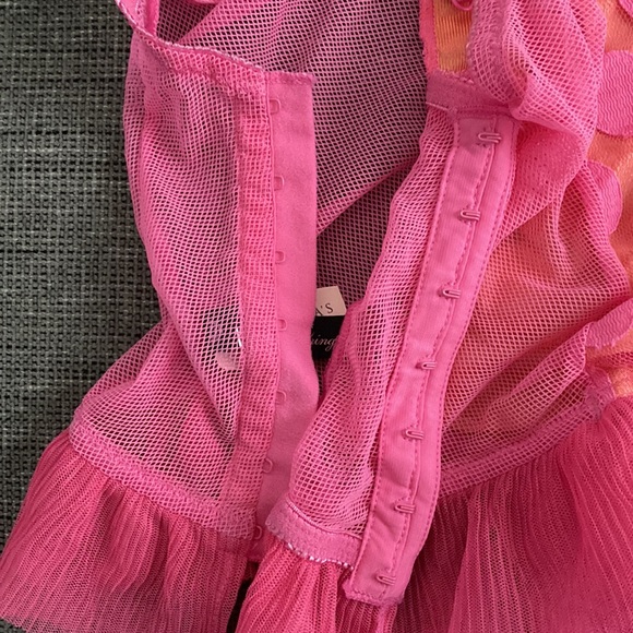 NWT Victoria’s Secret sexy little things polka dot corset pink orange 36C - Picture 4 of 7